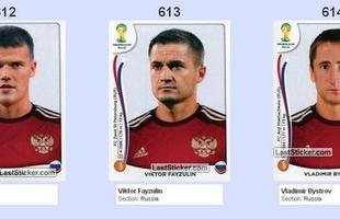 Todas as figurinhas do lbum da Copa do Mundo - Igor Denisov, Viktor Fayzulin e Vladimir Bystrov
