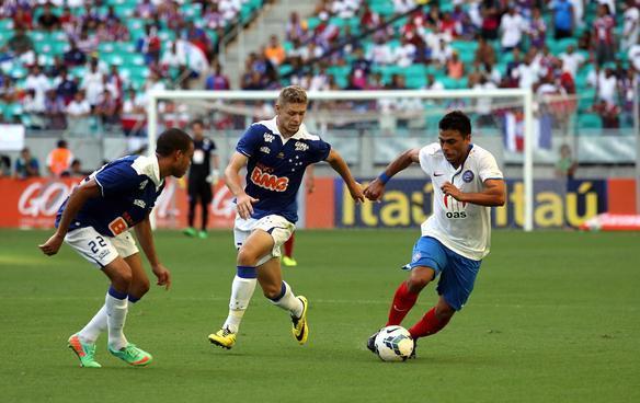 Imagens do jogo entre Bahia e Cruzeiro, pelo Campeonato Brasileiro, na Arena Fonte Nova