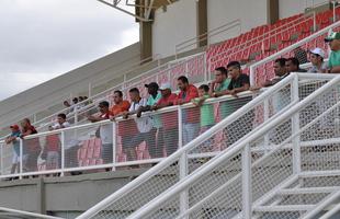 Imagens do treino do Amrica no Estdio Soares de Azevedo, em Muria