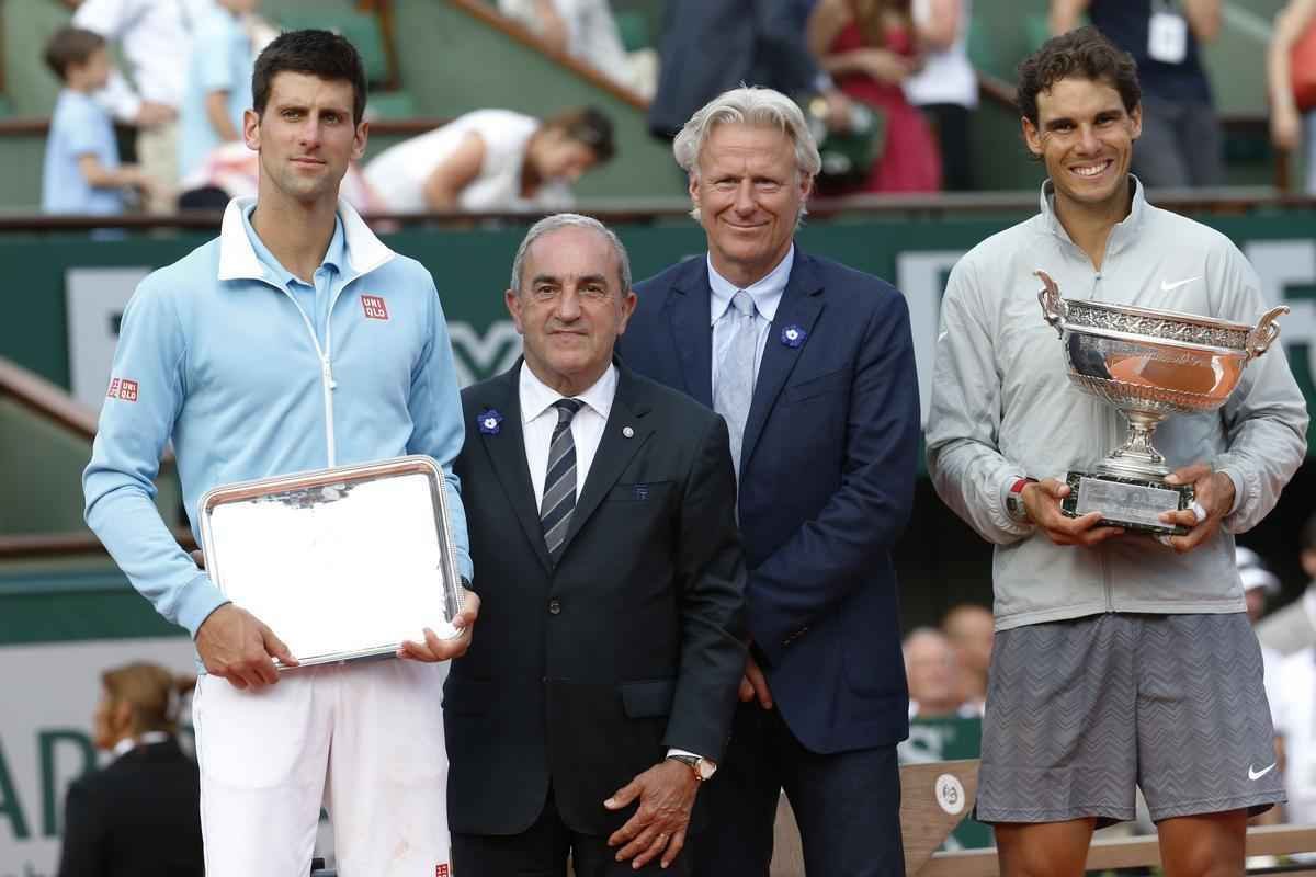 Imagens da final entre Rafael Nadal e Novak Djokovic. Espanhol vence por 3 sets a 1