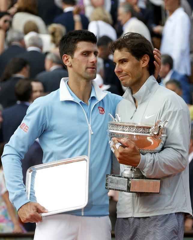 Imagens da final entre Rafael Nadal e Novak Djokovic. Espanhol vence por 3 sets a 1