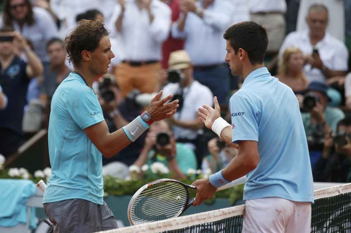 Imagens da final entre Rafael Nadal e Novak Djokovic. Espanhol vence por 3 sets a 1