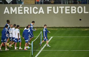 O CT Lanna Drumond no foi escolhido para treinos por nenhuma seleo participante da Copa do Mundo. Porm, o Amrica foi representado pelo Estdio Independncia, palco da atividade da Seleo Argentina na noite desta quarta-feira. Surgiu a especulao de que os escudos do clube seriam tampados a mando da Fifa, porm isto no aconteceu. Desta forma, as logomarcas do clube alviverde apareceram em vrias imagens registradas no Horto.