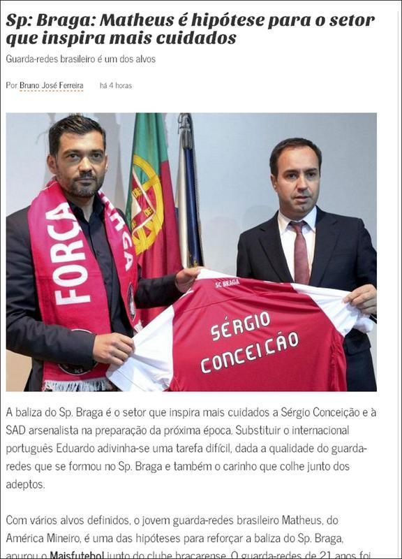 Mais Futebol: 'Matheus  hiptese para setor que inspira cuidados'