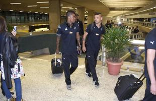 Jogadores do Atltico embarcaram nesta segunda-feira para uma intertemporada na China