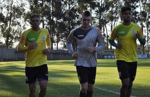 Elenco do Amrica se reapresentou na tarde desta segunda-feira, no CT Lanna Drumond; jogadores fizeram testes fsicos e conversaram com tcnico Moacir Jnior