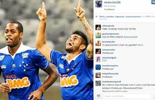 Representados por Ded, Tinga, Mayke, Everton Ribeiro, Marlone e Nelton, jogadores do Cruzeiro manifestao inteno de ter Luan no elenco novamente