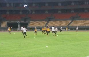 No estdio Guangxi, Galo fez o ltimo treino em territrio chins