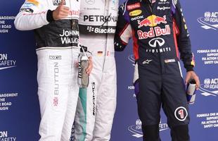 Rosberg largar na pole, Vettel em segundo e Button em terceiro. Massa sai na 15 posio 