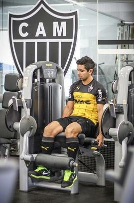 Imagens da reapresentação do Atlético nesta segunda - Jô não esteve na Cidade do Galo e foi cortado da lista do jogo contra a Chapecoense, na quarta feira