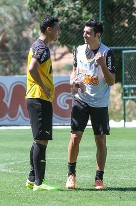 Imagens da reapresentação do Atlético nesta segunda - Jô não esteve na Cidade do Galo e foi cortado da lista do jogo contra a Chapecoense, na quarta feira