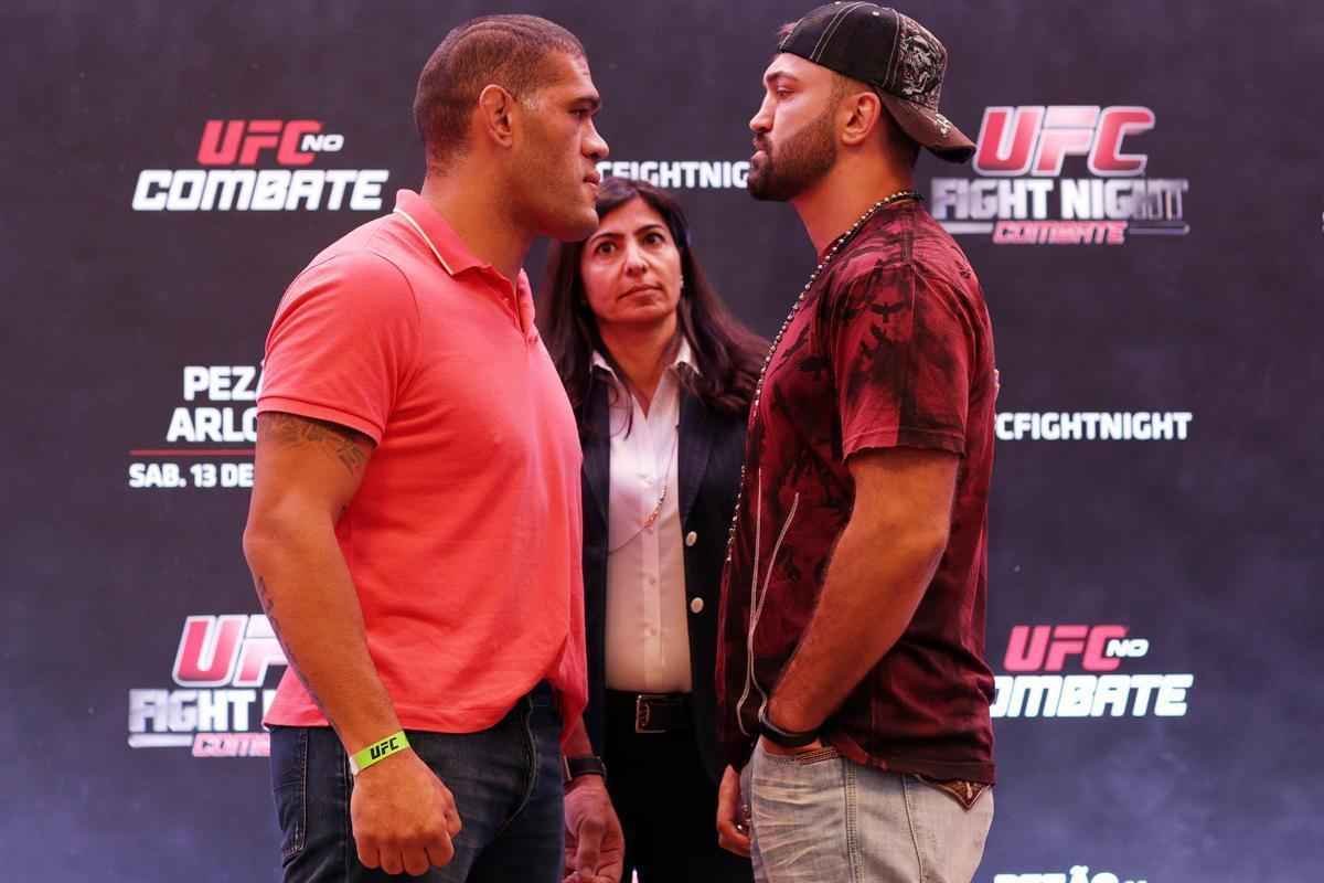 Encarada entre Pezo e Arlovski em Braslia