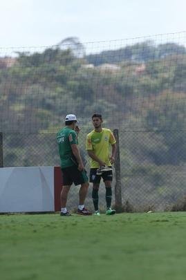 Imagens do ltimo treino do Amrica antes do jogo contra a Ponte Preta, no Independncia, pela 18 rodada da Srie B do Brasileiro