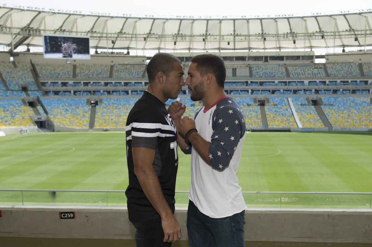 Encarada tensa entre Aldo e Mendes. Lutadores chegaram a trocar empurres