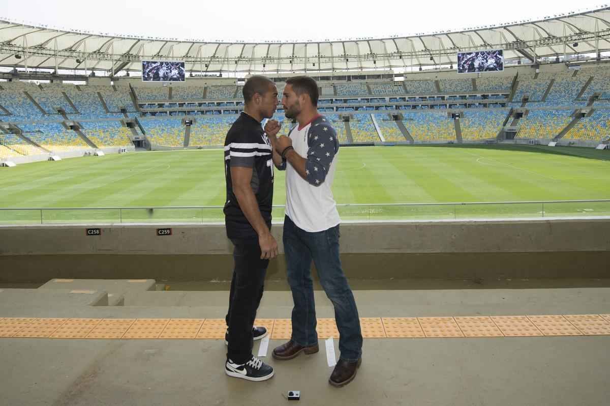 Encarada tensa entre Aldo e Mendes. Lutadores chegaram a trocar empurres