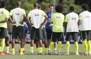 Diego Tardelli, ao lado de Neymar, foi uma das novidades da Seleo de Dunga