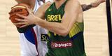 Fotos do jogo entre Brasil e Srvia, pela Copa do Mundo de Basquete Masculino