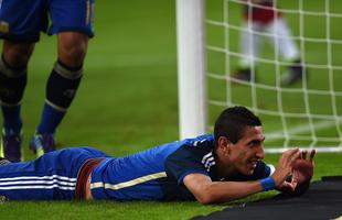 Imagens do jogo entre Argentina e Alemanha em Dusseldorf