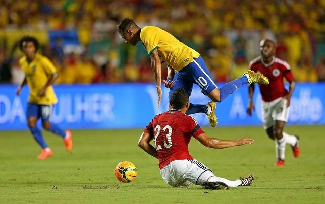 Fotos da vitória do Brasil sobre a Colômbia por 1 a 0 em Miami