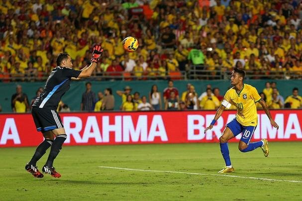 Fotos da vitória do Brasil sobre a Colômbia por 1 a 0 em Miami