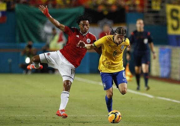 Fotos da vitria do Brasil sobre a Colmbia por 1 a 0 em Miami