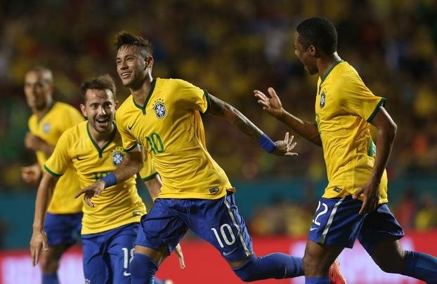 Fotos da vitória do Brasil sobre a Colômbia por 1 a 0 em Miami