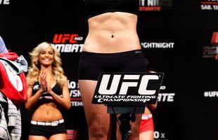 Imagens da pesagem e encaradas do UFC em Braslia - Larissa Pacheco