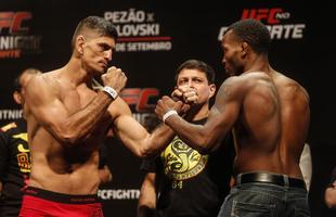 Imagens da pesagem e encaradas do UFC em Braslia - Paulo Thiago e Sean Spencer