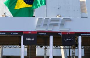 Imagens da chegada do pblico no UFC em Braslia