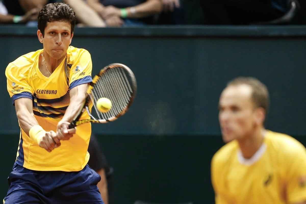 Bruno Soares e Marcelo Melo venceram espanhis Marc Lpez e David Marrero por 3 sets a 0