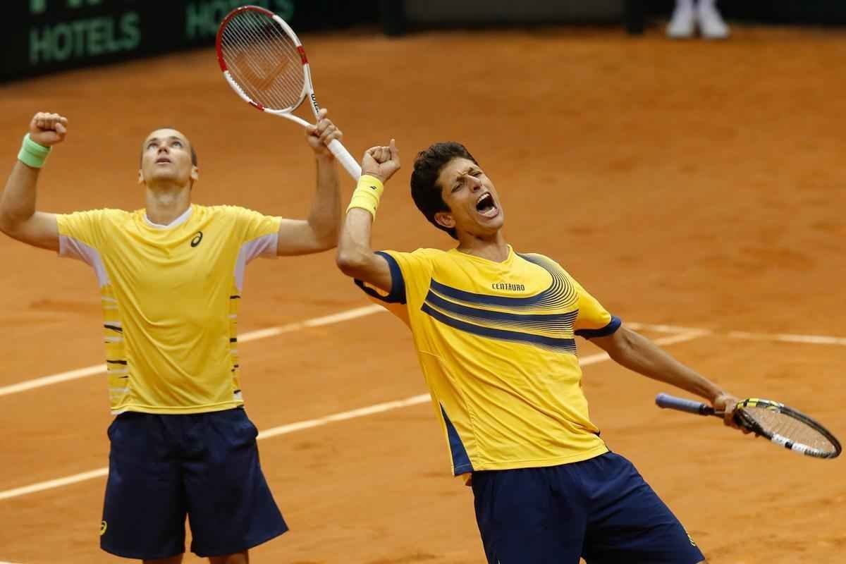 Bruno Soares e Marcelo Melo venceram espanhis Marc Lpez e David Marrero por 3 sets a 0