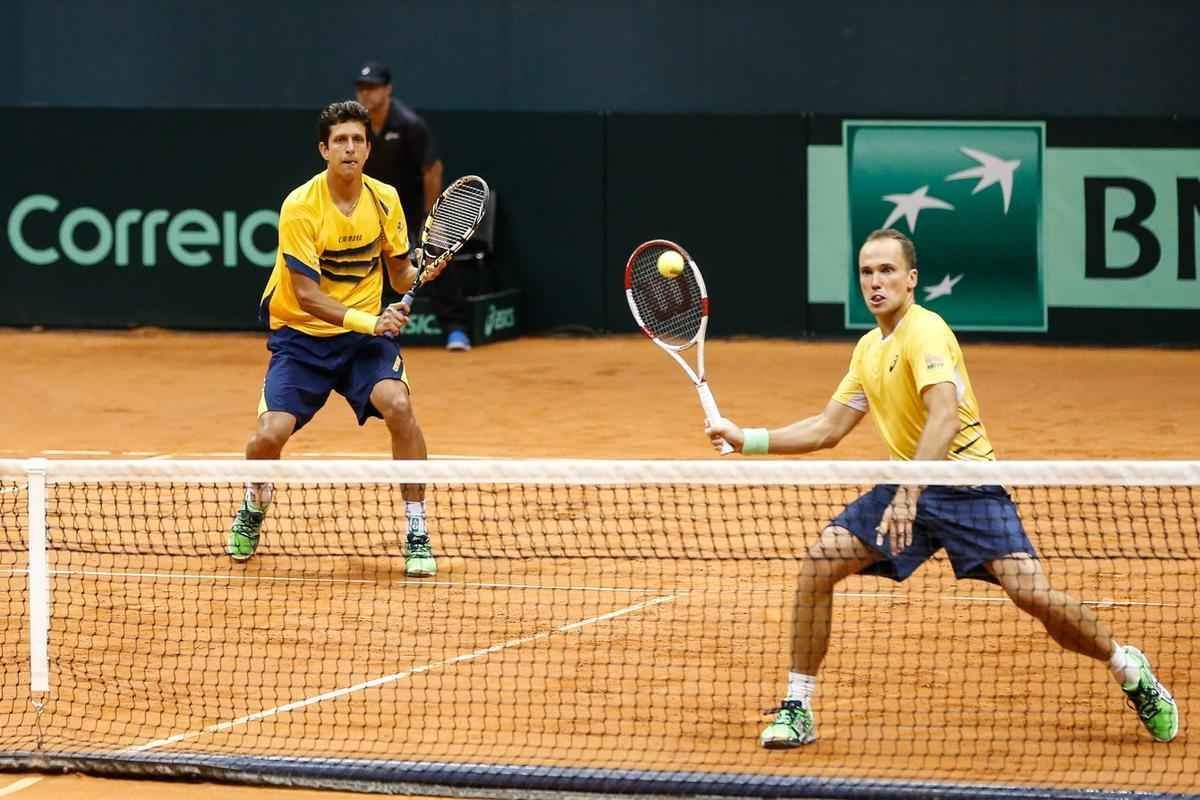 Bruno Soares e Marcelo Melo venceram espanhis Marc Lpez e David Marrero por 3 sets a 0