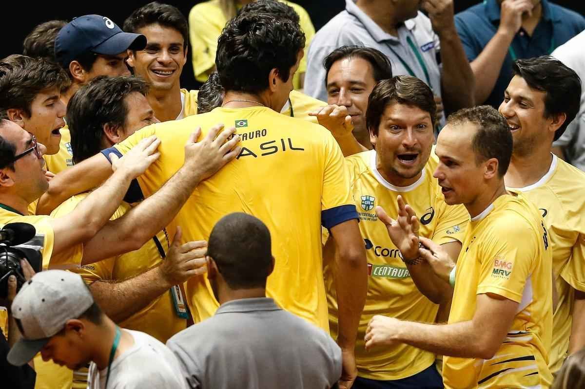 Bruno Soares e Marcelo Melo venceram espanhis Marc Lpez e David Marrero por 3 sets a 0