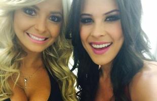 Imagens do UFC Fight Night 51, em Braslia - Octagon girls Jhenny Andrade e Camila Oliveira