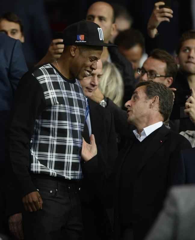Jogo pela Liga dos Campees entre PSG e Barcelona, em Paris, reuniu cantora Beyonc e seu marido, o rapper Jay-Z; o ex-jogador ingls David Beckham e o ex-presidente da Frana, Nicolas Sarkozy