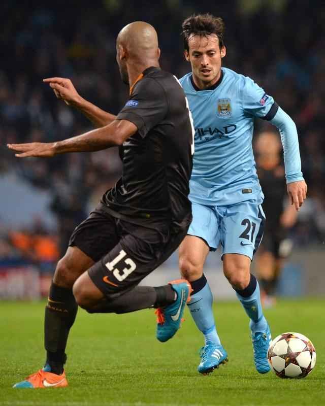 Jogo entre Manchester City x Roma terminou empatado em 1 a 1