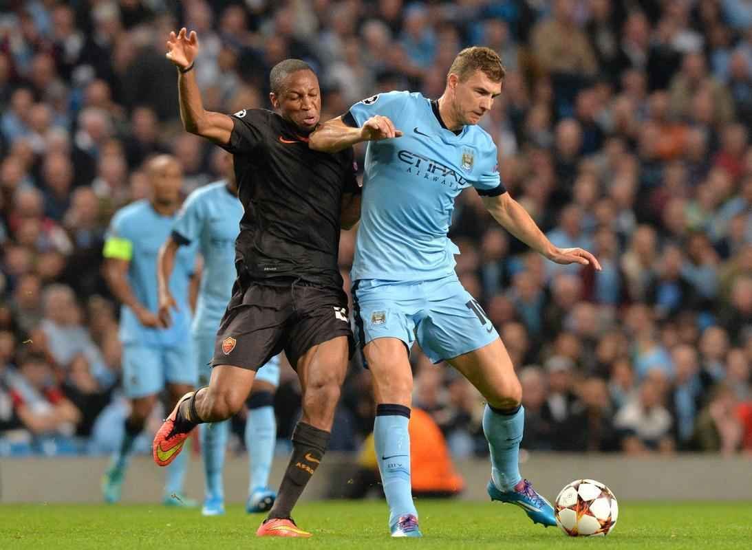 Jogo entre Manchester City x Roma terminou empatado em 1 a 1