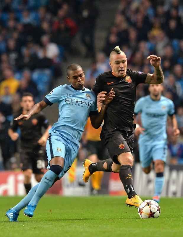 Jogo entre Manchester City x Roma terminou empatado em 1 a 1