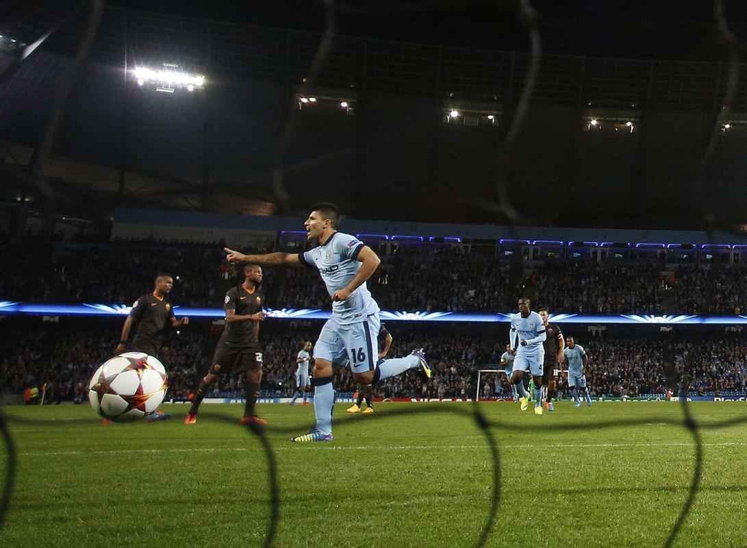 Jogo entre Manchester City x Roma terminou empatado em 1 a 1