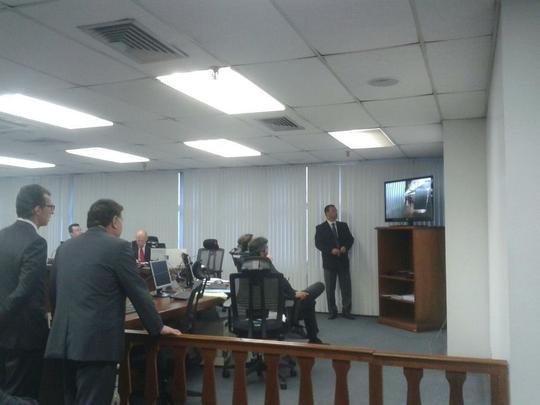 Julgamento de Atltico e Cruzeiro na Terceira Comisso Disciplinar do STJD, no Rio de Janeiro