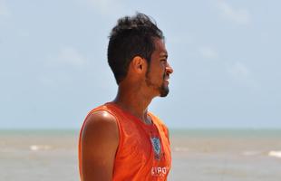 Jogadores do Amrica treinaram na manh desta quarta-feira na Praia Piedade, no Recife