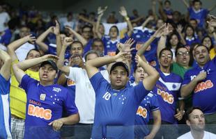 Galeria de fotos da torcida do Cruzeiro durante o confronto contra o Palmeiras, no Mineiro