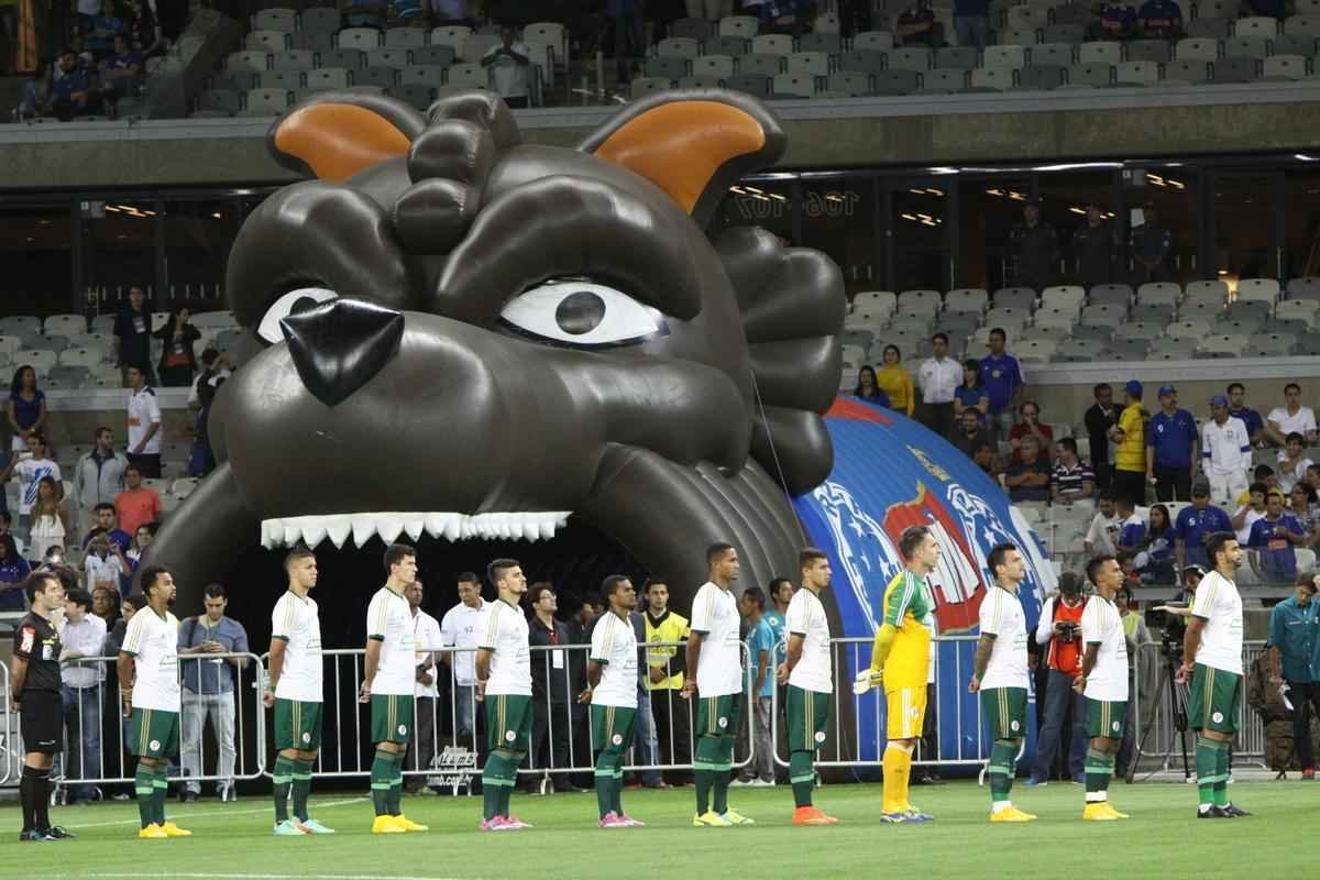 Galeria de fotos da torcida do Cruzeiro durante o confronto contra o Palmeiras, no Mineiro