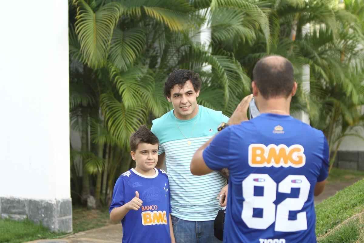 Treino desta segunda-feira na Toca da Raposa II. Jogadores do Cruzeiro se prepararam para enfrentar o Santos, na quarta-feira, no Mineiro, no jogo de ida das quartas de final da Copa do Brasil