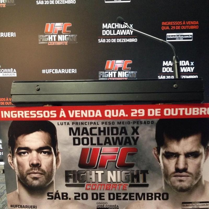 Fotos da divulgao do UFC em Barueri - Banner da venda de ingressos do UFC em Barueri