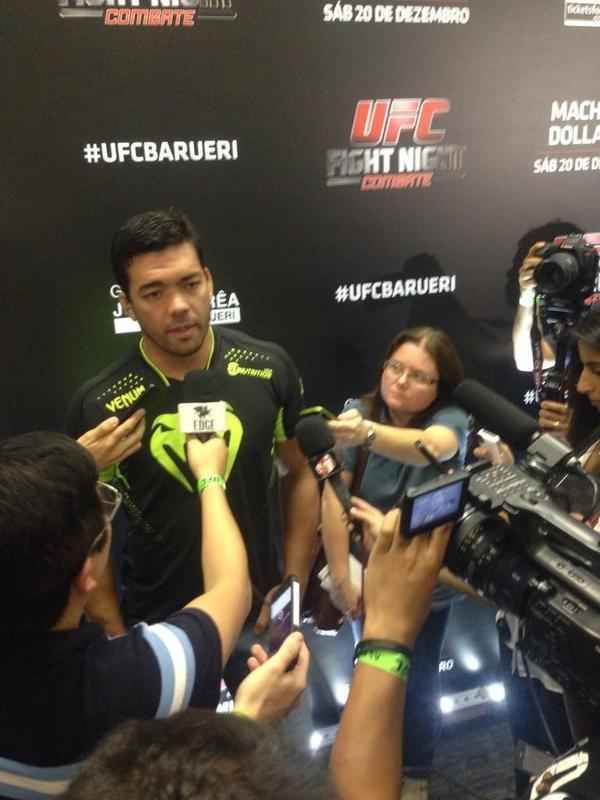 Fotos da divulgao do UFC em Barueri - Lyoto Machida em coletiva