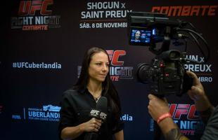 Fotos do dia de entrevistas do UFC em Uberlndia - Estreante Nina Ansaroff