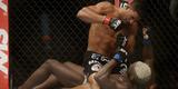 Imagens do UFC Fight Night 56, em Uberlândia - Dhiego Lima (bermuda preta) venceu Jorge Blade por decisão unânime