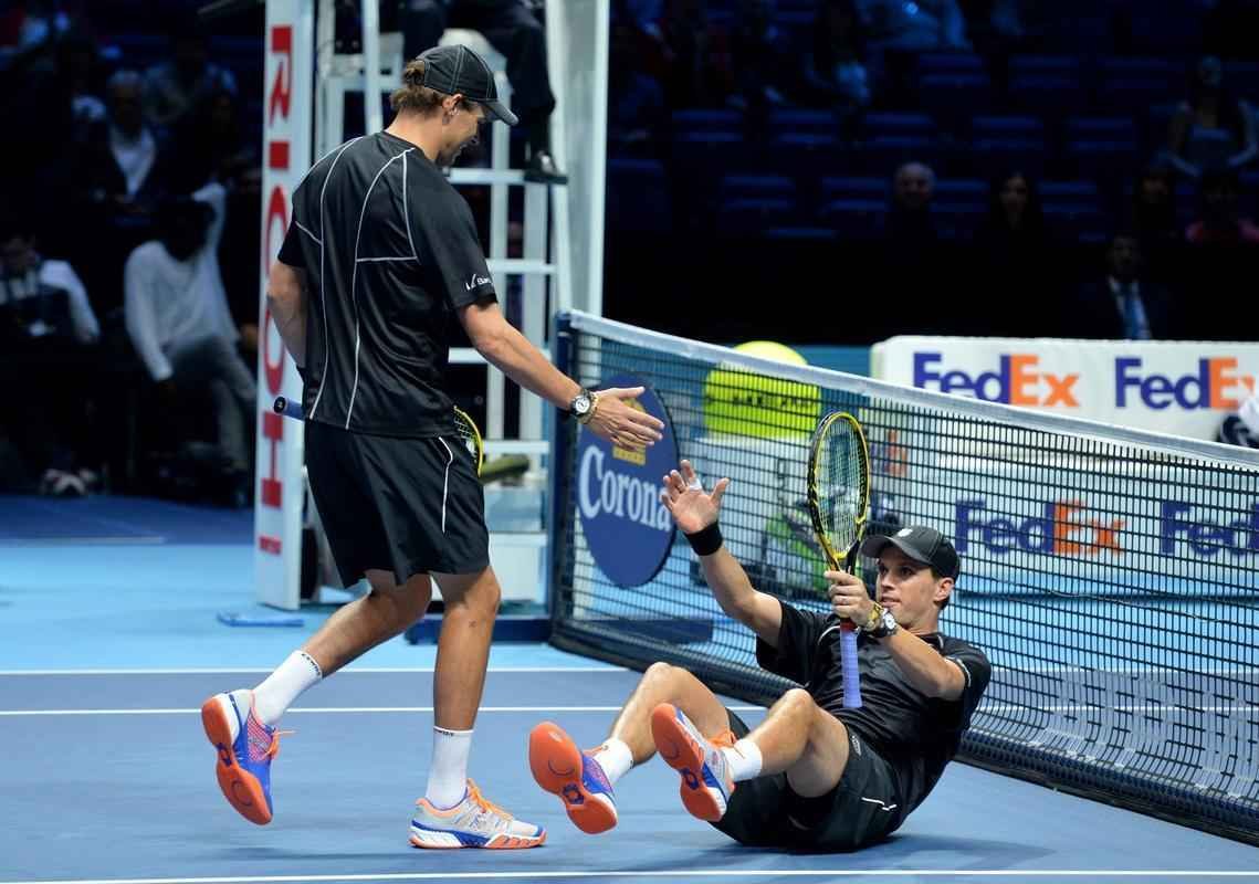 Imagens da grande deciso entre o mineiro Marcelo Melo e o croata Dodig contra os irmos Bob e Mike Bryan