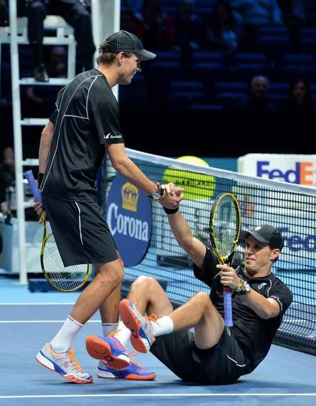 Imagens da grande deciso entre o mineiro Marcelo Melo e o croata Dodig contra os irmos Bob e Mike Bryan